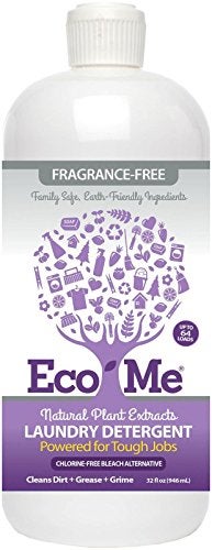eco me Eco-me Plant Based Concentrated Laundry Detergent, Fragrance-Free, Clear, Unscented, 32 Fl.Oz - Image 5