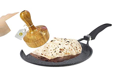 ARMAN SPOONS - BELIEVE IN QUALITY Royals chapati Making Sheesham Wood and Wooden Masher Serving Tong Set for Kitchen - Image 2