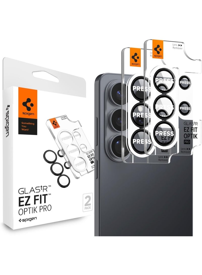 Spigen GLAStR EZ-Fit Optik PRO Samsung Galaxy S26 ULTRA Camera Lens Protector [2 PACK] - Black - Image 1
