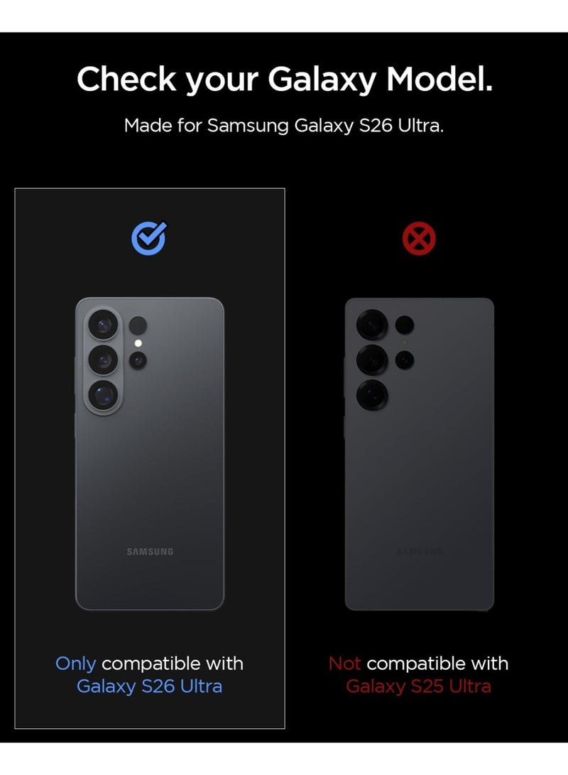 Spigen GLAStR EZ-Fit Optik PRO Samsung Galaxy S26 ULTRA Camera Lens Protector [2 PACK] - Black - Image 2