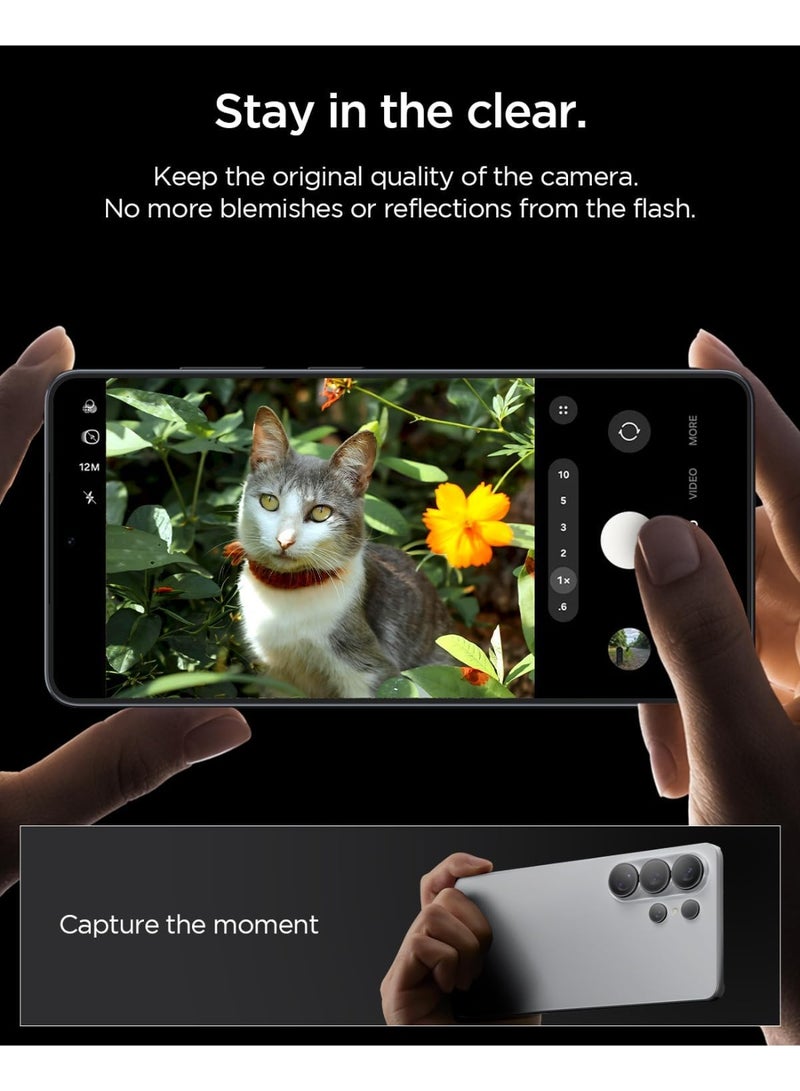 Spigen GLAStR EZ-Fit Optik PRO Samsung Galaxy S26 ULTRA Camera Lens Protector [2 PACK] - Black - Image 3