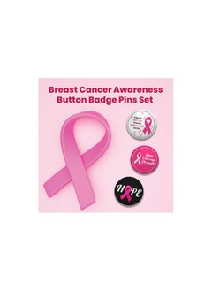 PRINTSHOP4ME PinkCancer Awareness Button Badges - Pinback Buttons, Brooch Lapel Pins - Round Button Pins for Fundraising Events - Ideal for October pinkcancer Awareness Month  - Image 5