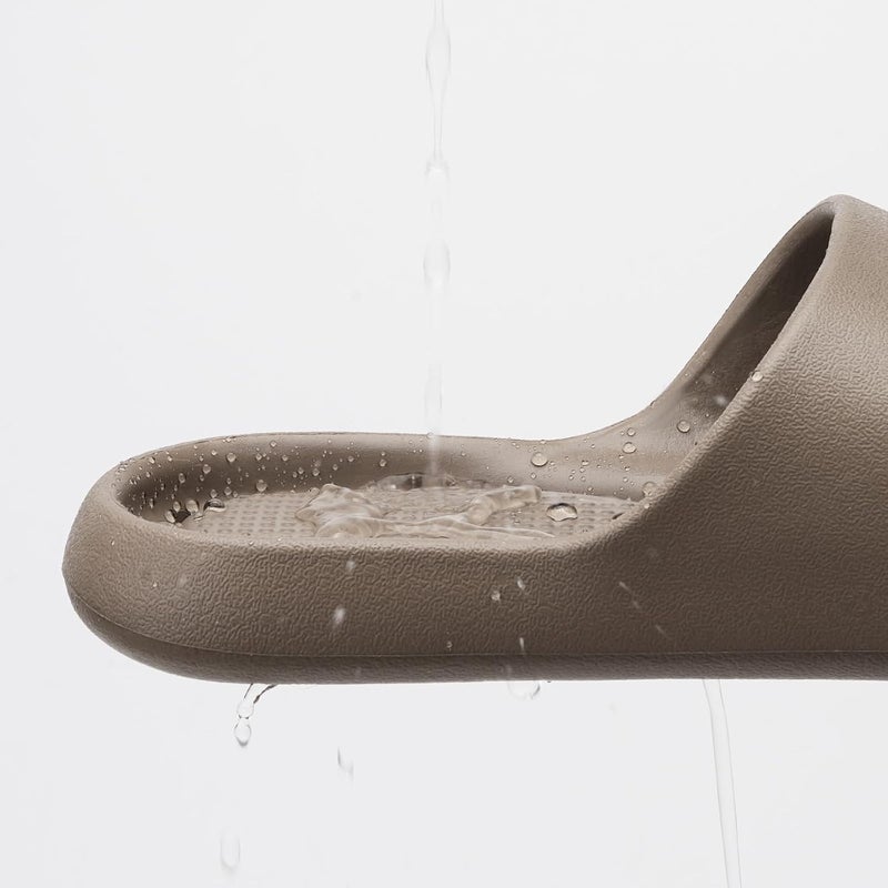 GETOEU Shower Shoes for Women and Men Massage Slide Sandals Soft Cushioned Anti-Slip Pool Slides Comfort Arch Support Quick Drying Shower Shoes with Drain Holes Bathroom Slides Slippers - Image 5