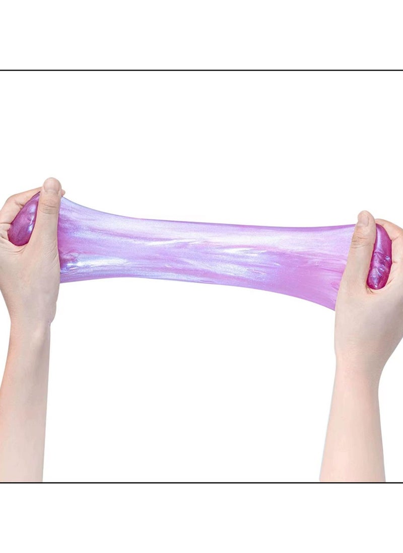 null - 4-pack mini slime packs. Each pack contains a different color of slime. Bright and varied colors: The set comes in attractive colors, such as red, orange, yellow, green, blue, purple, and more, stimulating children's visual senses. Fun texture: The slime has a soft, rubbery texture. - Image 1