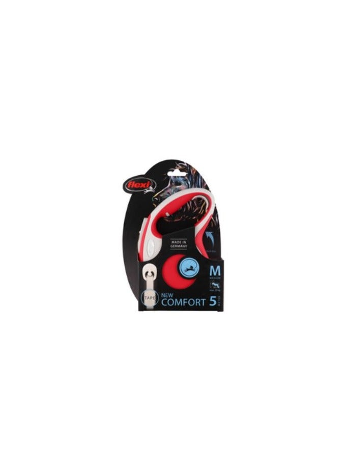 فلكسي ليش فليكسي كومفورت للكلاب قابل للسحب بطول 5 متر مقاس وسط للكلاب حتى 25 كجم