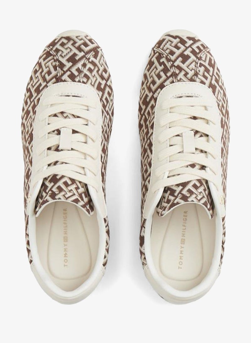 TOMMY HILFIGER TH Monogram Textile Trainers - Image 5