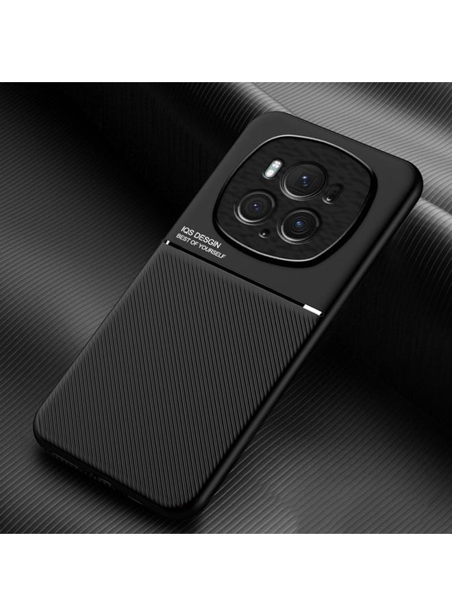 S-TOP Case For Honor Magic6 Pro Classic Tilt Strip Grain Magnetic PC Hybrid TPU Phone Case - Image 1