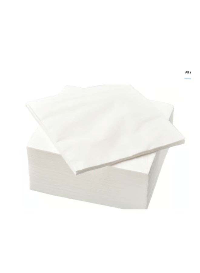Paper napkin, white, 40x40 cm - Image 1