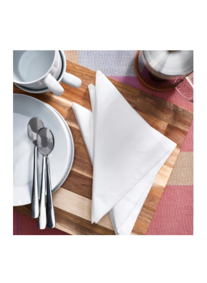 Paper napkin, white, 40x40 cm - Image 3