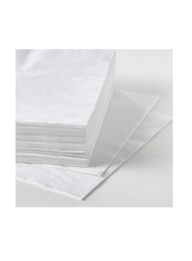 Paper napkin, white, 40x40 cm - Image 2