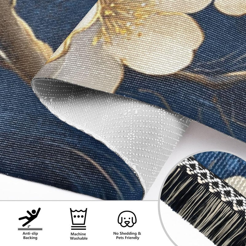 【تصميم راقي】: يضفي هذا النمط الأنيق والألوان الغنية إحساسًا بالرقي والفخامة على أي غرفة، سواء تم استخدامها في الممر أو المدخل أو غرفة المعيشة. - Image 4
