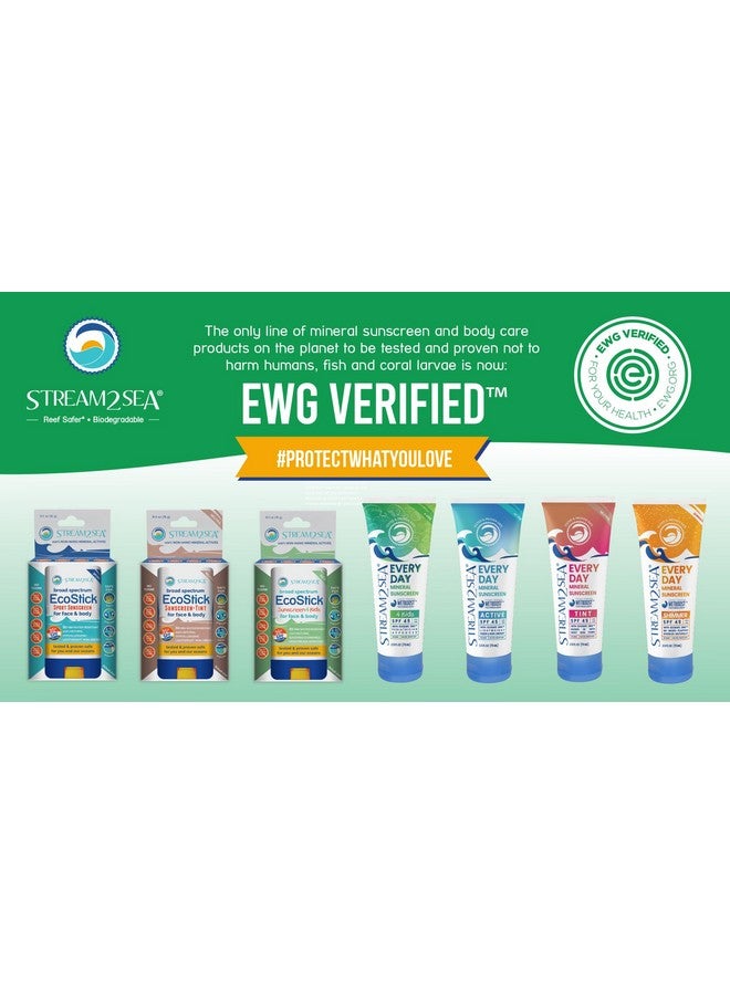STREAM 2 SEA Spf 45 Every Day Kids Mineral Sunscreen 2.5 Fl Oz Biodegradable Paraben Free & Reef Safe Sunscreen For Face & Body For Kids Nongreasy Lightweight & Sheer Mineral Protection Against Uva & Uvb - Image 4
