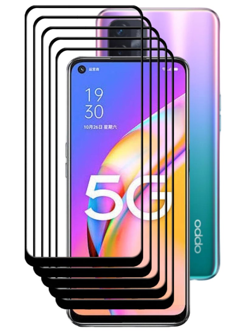 ACLIX 5 Pieces Antistatic ESD Dustproof Premium Quality High Definition Tempered Glass Screen Protector Designed For Oppo A93 5G - Image 1