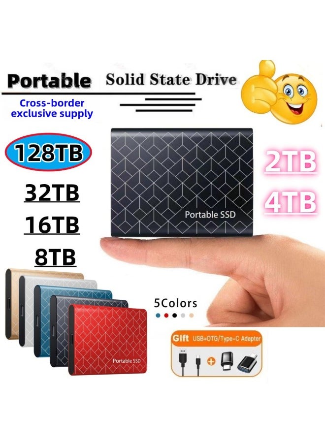 Generic SSD Mobile Solid State Disk Expansion Upgrade 500GB-128TB Efficient Transmission-Capacity:12TB-Interface:Blue  - Image 1