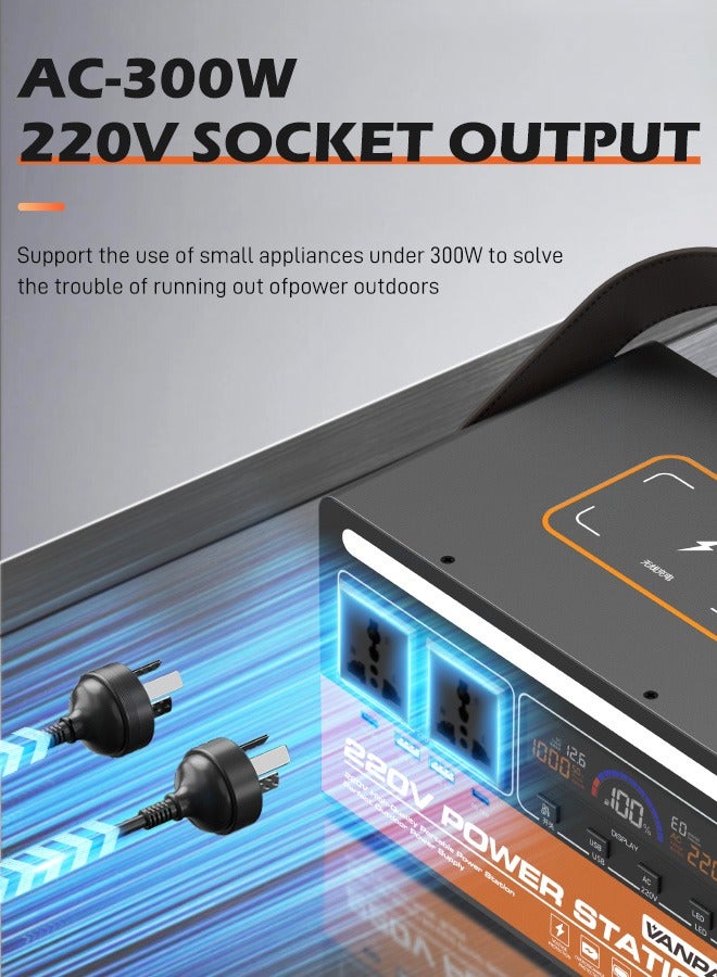 فانپا 300W محطة طاقة محمولة 300Wh مولد للطاقة الشمسية بطارية ليثيوم ذات سعة كبيرة طاقة محمولة للتخييم - Image 4