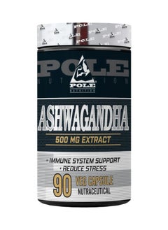التغذية القطب POLE NUTRITION Ashwagandha مكمل أشواغاندا - 90 كبسولة نباتية  - Image 1