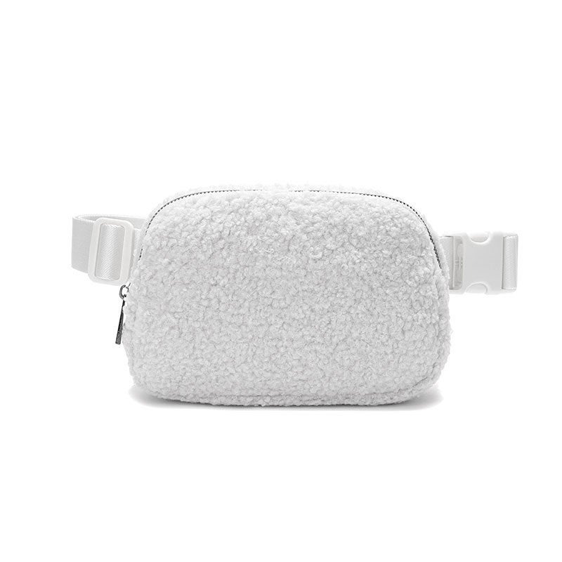 Lulu Same Style Waist Bag Sports Chest Bag Outdoor Little Girl Bag Lambswool Casual Messenger Bag Lulu Waist Bag - Image 1