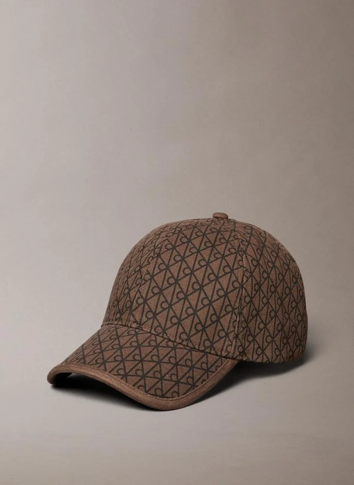 كالفن كلاين LEATHER PATCH curved peak CAP