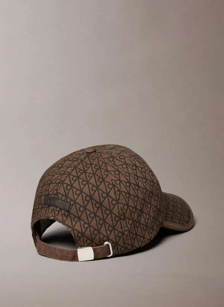 كالفن كلاين LEATHER PATCH curved peak CAP