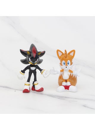 12-Piece Sonic Exclusively Designed The Hedgehog Action Figure Set Kids Toy Multicolour 5cm - view 4