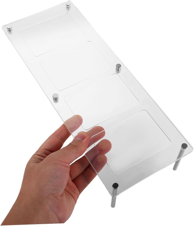 ABOOFAN Acrylic Picture Frames Desktop Holder for Trading Cards Clear Display Rack Spacesaving Floating Photo Stand for Sports Cards and Memorabilia - Image 3
