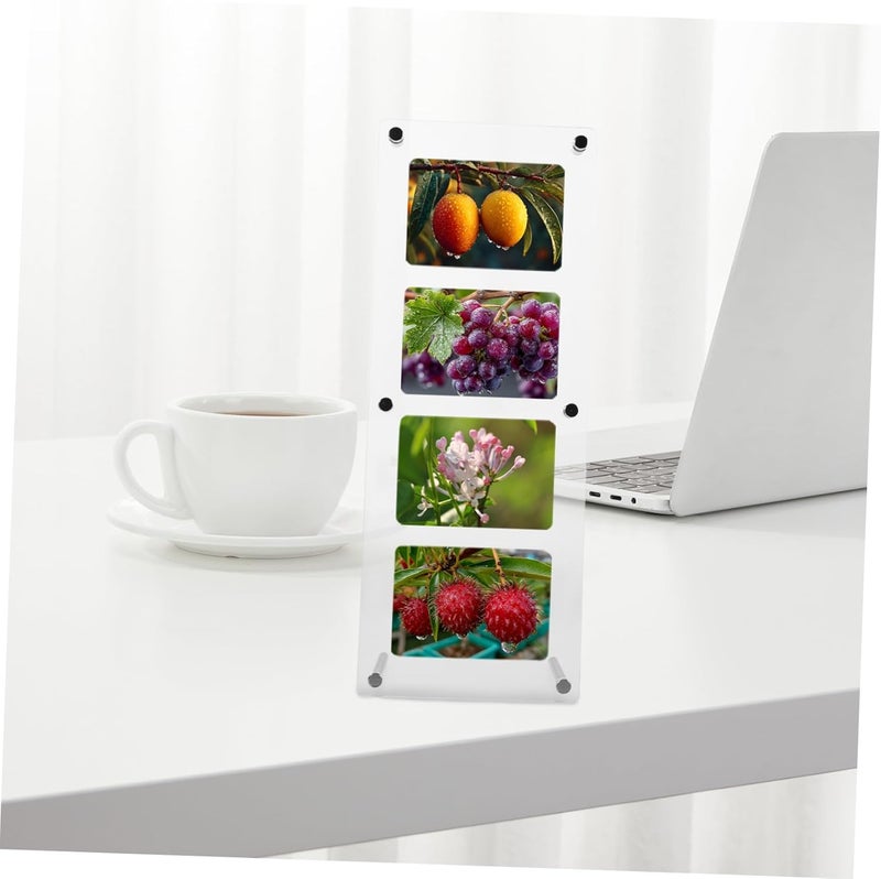ABOOFAN Acrylic Picture Frames Desktop Holder for Trading Cards Clear Display Rack Spacesaving Floating Photo Stand for Sports Cards and Memorabilia - Image 5
