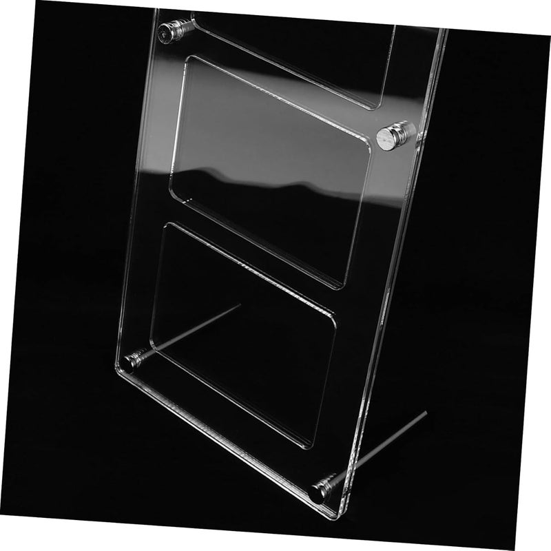 ABOOFAN Acrylic Picture Frames Desktop Holder for Trading Cards Clear Display Rack Spacesaving Floating Photo Stand for Sports Cards and Memorabilia - Image 2