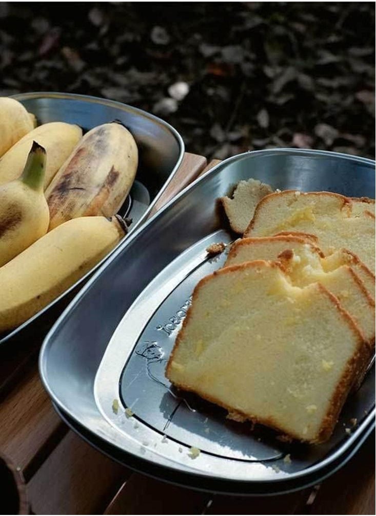 Perfii Barbecue Plate Outdoor Kitchen Camping Travel Portable Dinnerware Food Container  - Image 4