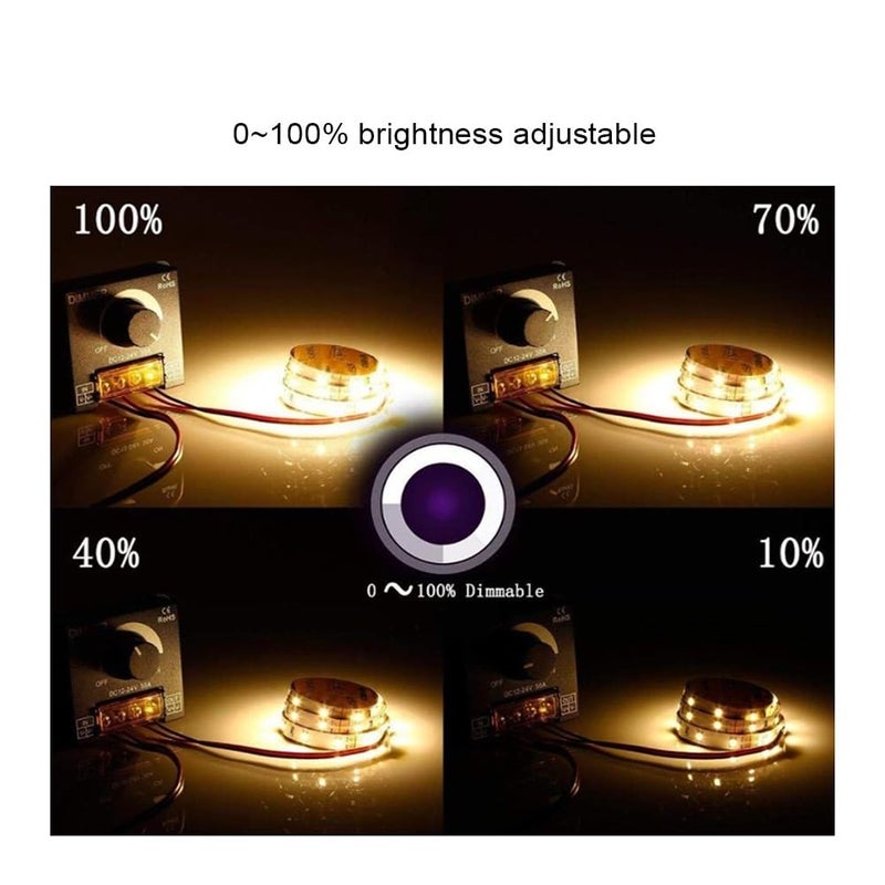 30A LED Dimmer Switch DC 12V 24V 8A 30A Brightness Adjustable Controller for Car RV Single Color LED Strip Light - Image 4