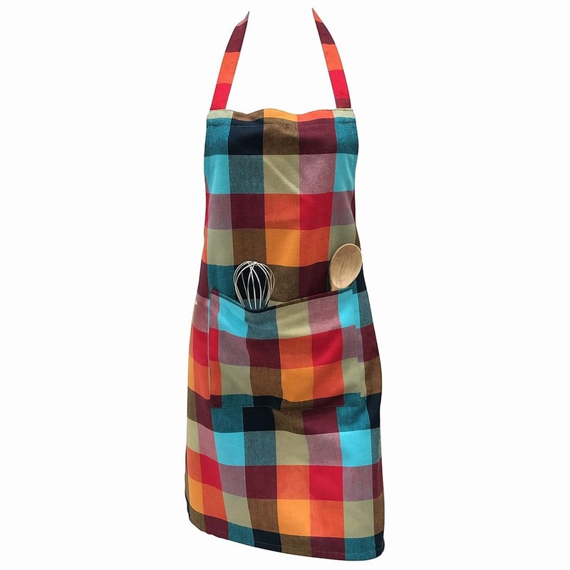 PIXEL HOME DECOR PIXEL HOME © Cotton Kitchen Apron which has ties with Centre Pocket with Strong and durable cotton(pack of 1) (MC_2) - Image 5