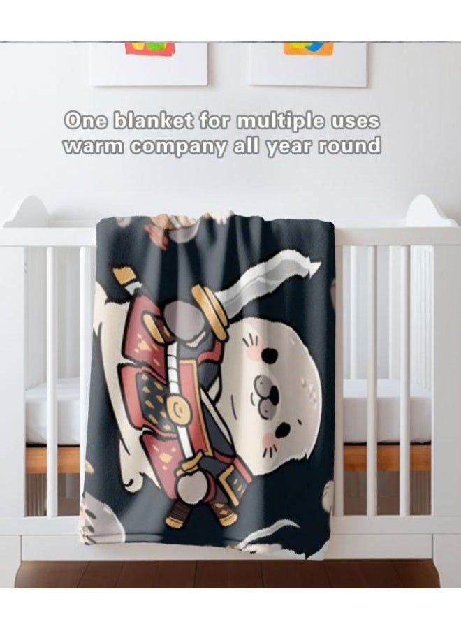 general Children's or student cartoon flannel thin blanket (warm and comfortable, suitable for sleep, games) 100cm*150cm - 564 - Image 1