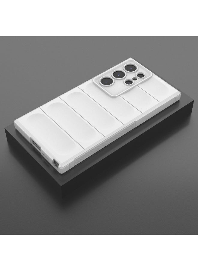 Phantom Shield Silicone Case with Anti-Scratch Soft Microfiber Lining, High Resilience Rubber Full Body Shockproof Cover Compatible with Samsung Galaxy S24 Ultra (White) - Image 3