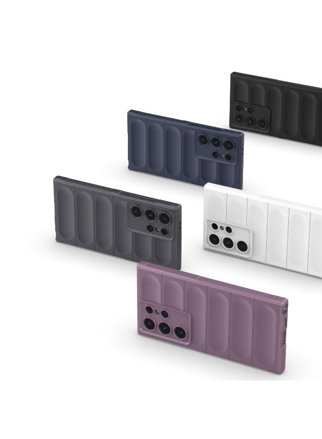 Phantom Shield Silicone Case with Anti-Scratch Soft Microfiber Lining, High Resilience Rubber Full Body Shockproof Cover Compatible with Samsung Galaxy S24 Ultra (White) - Image 4