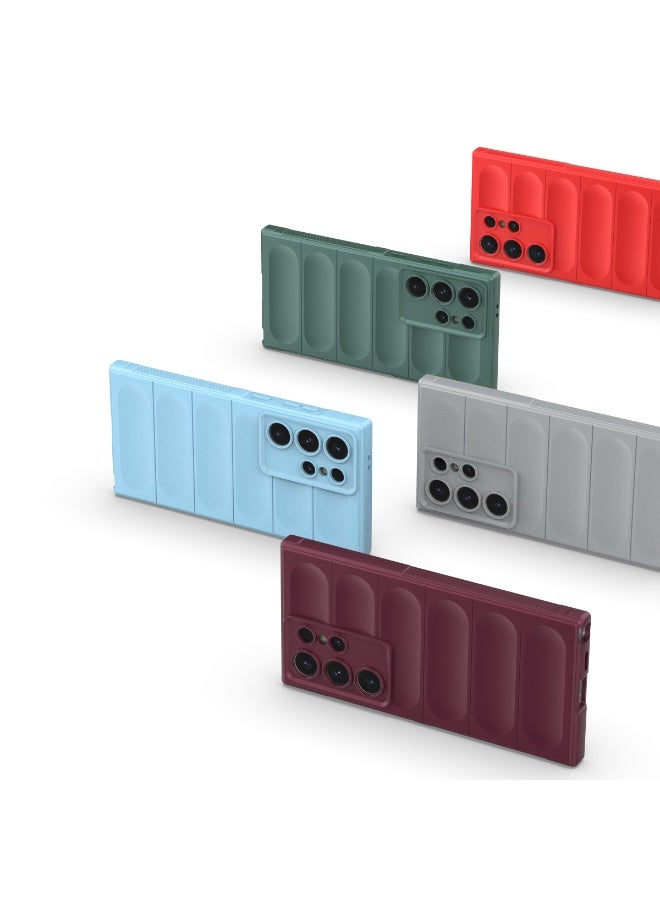 Phantom Shield Silicone Case with Anti-Scratch Soft Microfiber Lining, High Resilience Rubber Full Body Shockproof Cover Compatible with Samsung Galaxy S24 Ultra (White) - Image 5