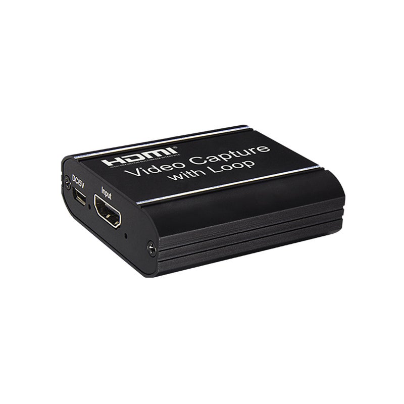 بطاقة التقاط الفيديو عالية الدقة مع خيار التسجيل الدائري عالي الدقة بطاقة التقاط USB 3.0 محول الفيديو البث المباشر مدخلات 4K ومخرجات 1080P 60 إطارًا في الثانية اللون الأسود - Image 1