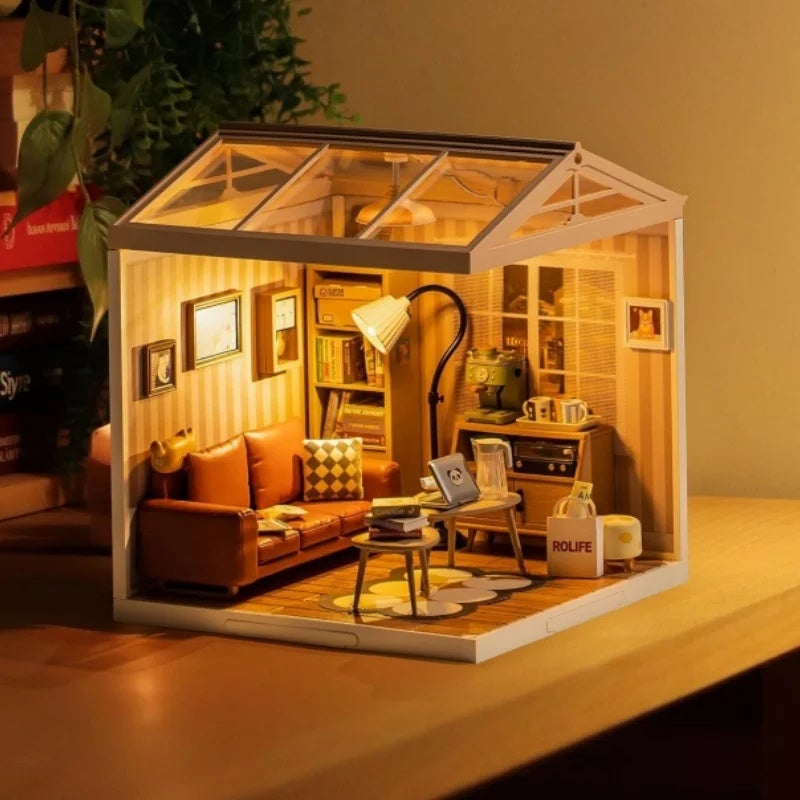 Rolife DIY Miniature Dollhouse Kit with Accessories Model Supply Store Kit with LED to Build Decent Birthday Gift, Bakery - Image 5