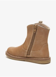 JUNIORS Embellished Ankle Boots with Zip Closure and Pull Tab  - Image 2