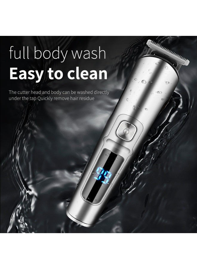 Electric Hair Trimmer for men,11-in-1  Body Shaver Groomer Safe Suitable, Shaver Rechargeable Waterproof Wet And Dry,black - Image 4