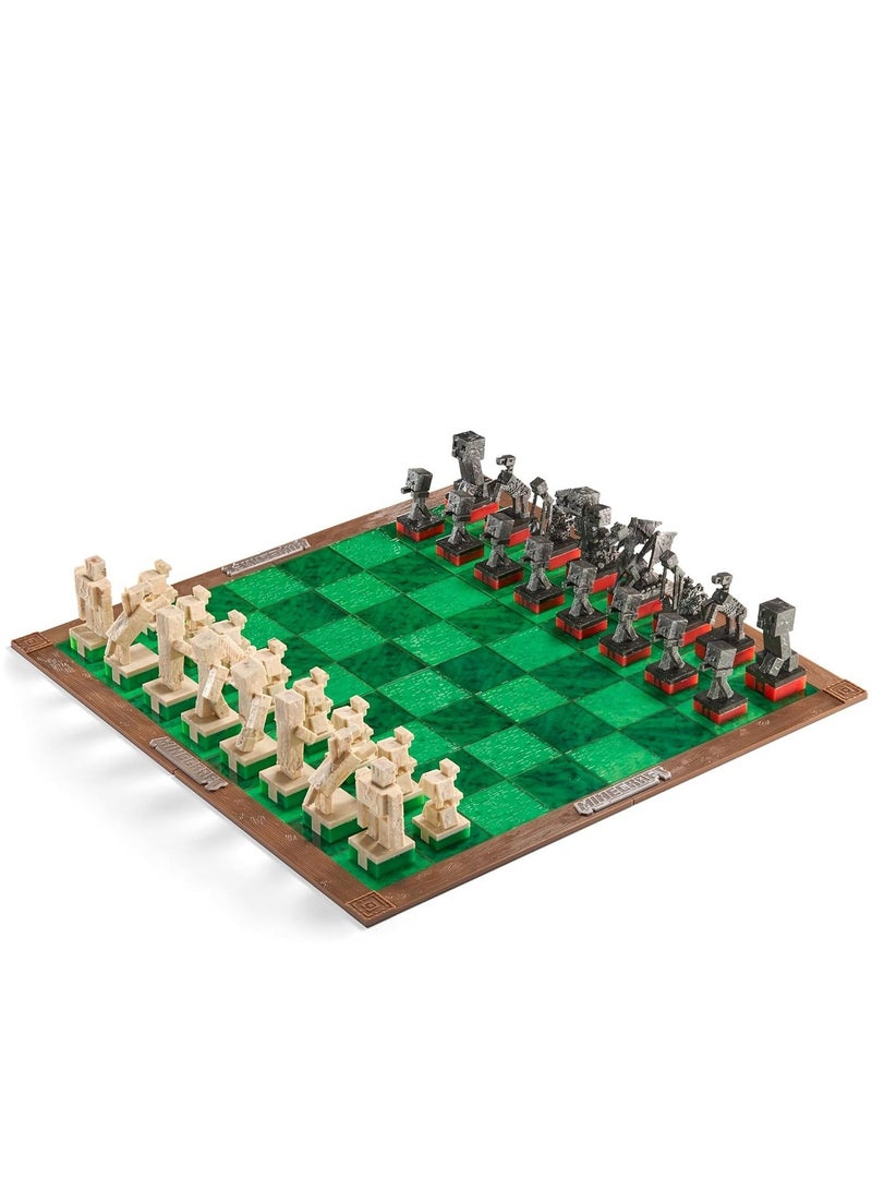 ماين كرافت مجموعة شطرنج مستوحاة من عالمي - مناسبة لجميع الأعمار - تعزز التفكير الاستراتيجي والمتعة - Image 4
