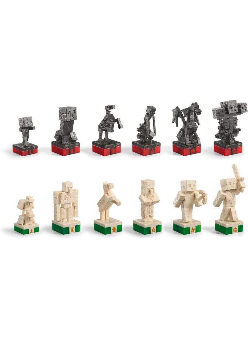 ماين كرافت مجموعة شطرنج مستوحاة من عالمي - مناسبة لجميع الأعمار - تعزز التفكير الاستراتيجي والمتعة - Image 3