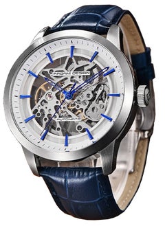 PAGANI DESIGN Men's Business Mechanical Automatic Watches, High-Quality Movement, 43MM Metal Frame, Luxurious Blue And White Hollow Head, With Dark Blue Leather Strap PD1639  - Image 1