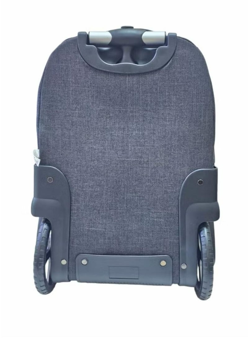 3 in 1 School Bag with Wheels Girls School Bags Student Trolley Bag Travel Trolley Bag 18 Inch Multi-functional Bag  - Image 3