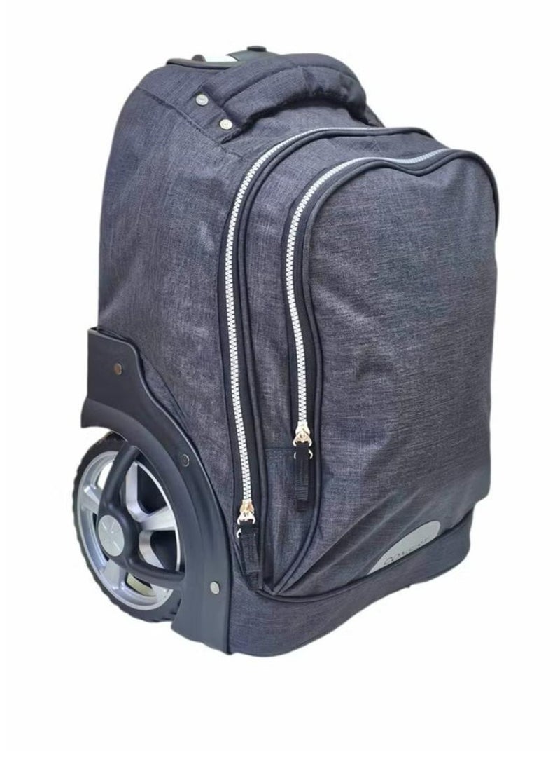 3 in 1 School Bag with Wheels Girls School Bags Student Trolley Bag Travel Trolley Bag 18 Inch Multi-functional Bag  - Image 4