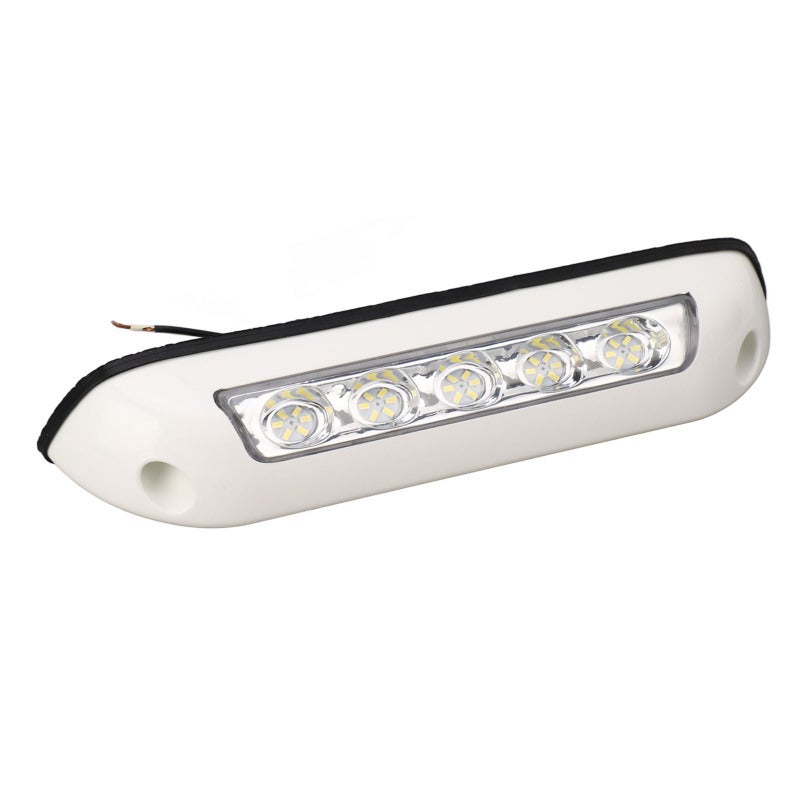 8in White RV Awning Light Strip 30 LED Beads IP67 Waterproof - 40° Downward 20° Forward Tilt Illumination for RVs Boats Trucks - Image 4