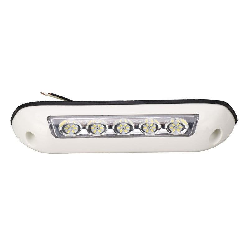 8in White RV Awning Light Strip 30 LED Beads IP67 Waterproof - 40° Downward 20° Forward Tilt Illumination for RVs Boats Trucks - Image 2