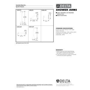 Delta Faucet U4999-CZ Shower Arm and Flange, Champagne Bronze - Image 2