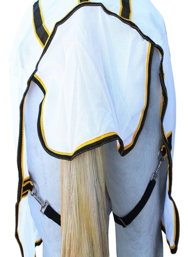 تشالنجر ملاءة شبكية خفيفة الوزن للخيول مقاس 64 بوصة، مناسبة لفصلي الصيف والربيع، تسمح بمرور الهواء (رقم الموديل: 73433) - Image 5