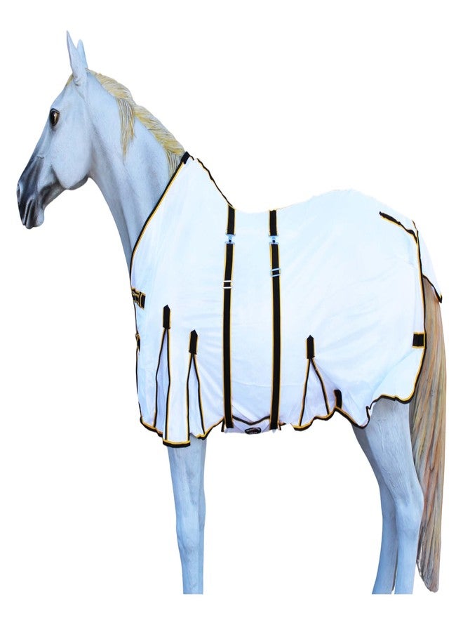 تشالنجر ملاءة شبكية خفيفة الوزن للخيول مقاس 64 بوصة، مناسبة لفصلي الصيف والربيع، تسمح بمرور الهواء (رقم الموديل: 73433) - Image 1