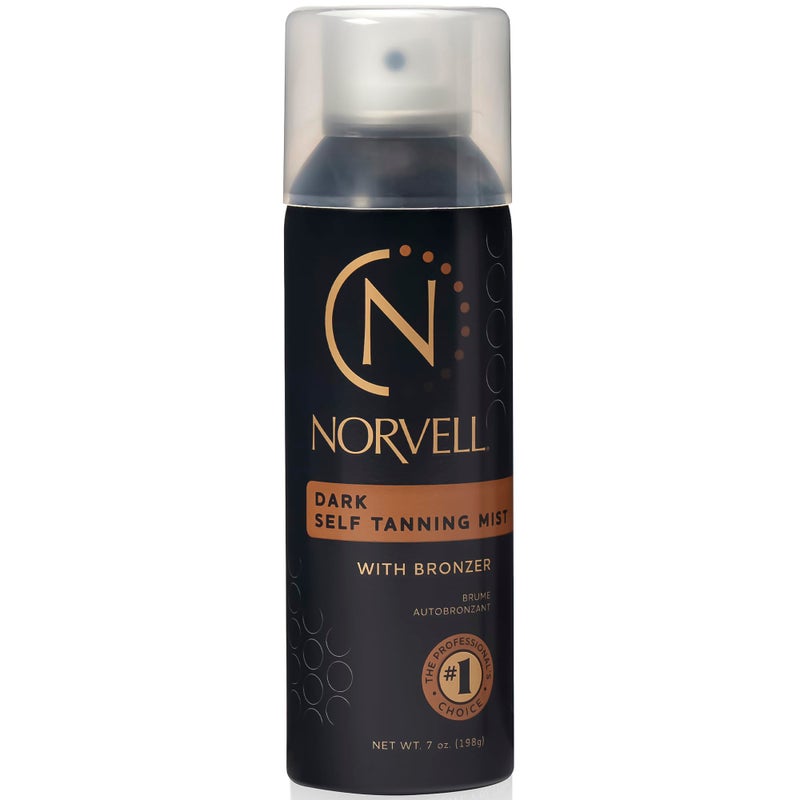 Norvell Professional Sunless Self Tanner Mist 7 fl oz â€“ Airbrush Spray Self Tanning Solution with Bronzer for Instant Sun Kissed Glow, Natural Looking Fake Tan, Streak Free, Long Lasting Color - Image 1