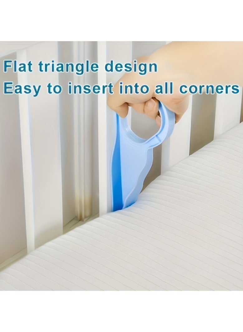 Ergonomic Bed Sheet and Bed Skirt Tuckers - Easy to Insert into All Corners  - Image 4